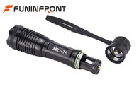 CREE XM-L T6 Zoom LED Flashlight Working with 18650 Li-ion battery or 3xaaa