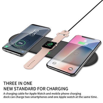 China 3 IN 1 WIRELESS CHARGER 12W Multi-function Simultaneously Fast Wireless Charger For Apple Watch For iPhone For Apple supplier