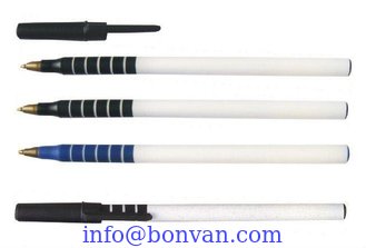 China school ball pen,rubber plastic grip, two times injected grip ball pen supplier