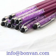 China SWAROVSKI crystal metal screen touch pen,metal SWAROVSKI pen supplier