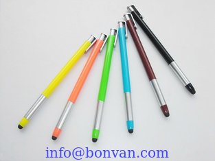 China retractable plastic stylus pen,retractable promotional stylus pen,click stylus pen supplier