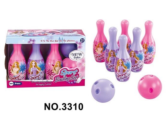 China Colorful Plastic Indoor Girls Kids Sports Toys Children's Bowling Ball Set supplier