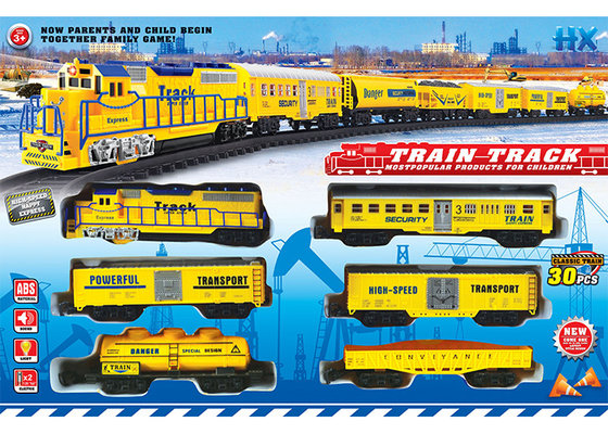 China ABS Plastic Classic Battery Operated Train Track Set W / Lights Sound supplier