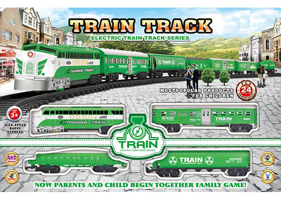 China Electric Classic Train Railway Race Set W / Sound For Christmas Gift supplier