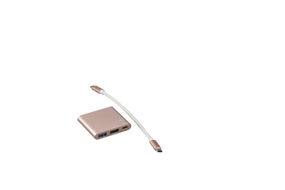USB 3.1 Type-C 3 Port USB 3.0 Hub with Gigabit Ethernet Port