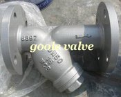 Y type strainer with flange
