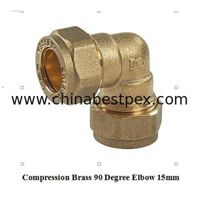compression fitting elbow 15mm for copper pipe