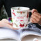 breakfast ware christmas ceramic lovely mug gold decal coffee cup milk mug water mug homeuse mug supplier