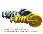 excavator track adjuster with idler/tension cylinder/recoil