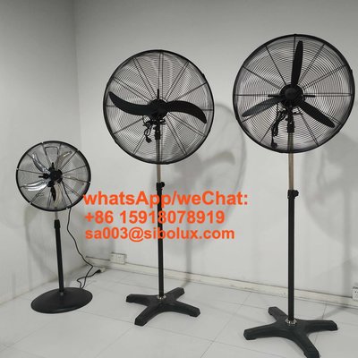 26 30 inch metal industrial pedestal standing fan/electric stand oscillating fan with 3 speeds setting