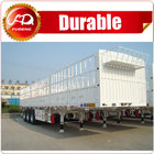 3 axles 45T fence cargo semi trailer/ tri-axles sidewall cargo truck trailer to transport livestock,animals