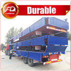 40ft 60 ton Tri-axle Semi Sidewall Flatbed Trailer , Flatbed Trailer with Side Wall detachable