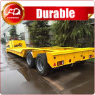 front loading 120Tons 4 axles flatbed semi-trailer with detachable gooseneck