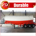 Mechanical suspension 45cbm bulk cargo transport semi trailer/ 4-axles bulk powder trailer/ dry bulk cement for sale