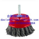 Twist Steel Wire cup Brush with shaft