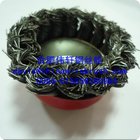 knot wire cup brushes for cleaning and polishing