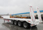 CIMC 65 ton new gooseneck low bed tri-axle low bed transport loader  trailers with spring ladder for sale