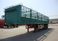 CIMC flatbed trailer stake semi trailer tri axle high drop side body trailer for sale