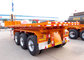 CIMC 40ft or 20 ft container tipper truck trailer dump triper truck trailer with jost support leg