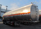 CIMC alum fuel tank trailer transport diesel crude oil tank trailer aluminium tanker trailer for sale