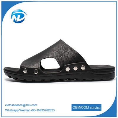 China Soft Leather Upper PVC Outsole Sandals For Men supplier