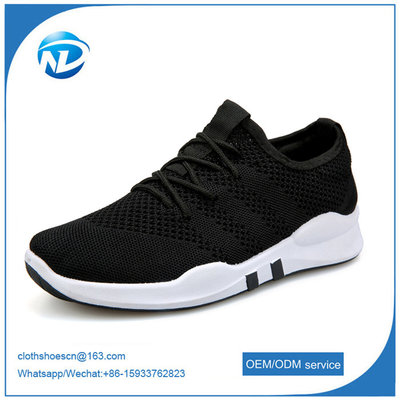 China factory price cheap shoes 2019 New Design Lace-up Textile Fabric Men Sport Running Shoes supplier