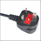 UK flexible cord BS approved power cord with moulded fused plug