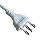 Brazil white Power cable with INMETRO plug, Brasil home appliance power supply cords