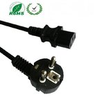 European cordset with angled C13 connector, UK AC power cord