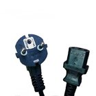 VDE approved C13 power supply cord, European schuko cord set