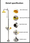 Customize SS304 emergency shower and eyewash station factory chemical place safety protection
