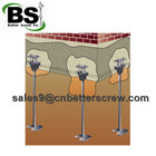 Heavy duty wall anchors and screw piles deep foundation