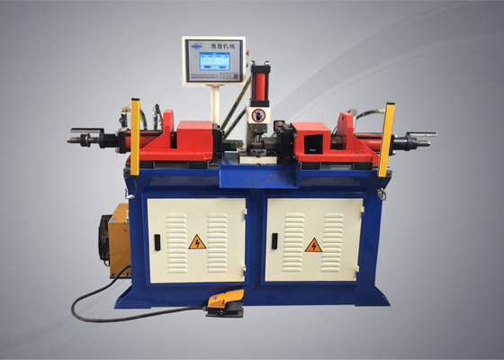 China Double Head Tubeend Forming Machine , Semi Automatic Steel Pipe Forming Machine supplier