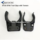 BT30 BT40 Tool Changer Fork Clips with Iron Tennon Plates