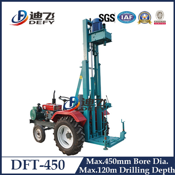 DFT-450 Tractor Mounted Top-driver Water Well Drill Rig