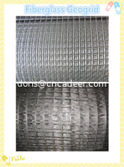 China Bitumen Coated Biaxial Fiberglass Geogrid Prices 25KN*25KN~100KN*100KN with CE Certification supplier