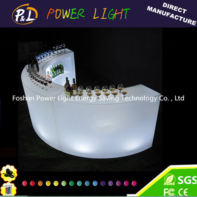 Illuminated Plastic Led Modern Bar Counter Waterproof with Recharge Battery