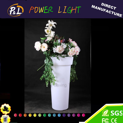 Fashionable LED Flower Pot / Vase With Led Lights For Bars , Coffee Shops