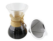 Borosilicate Glass Clever Pour Over Drip Coffee Maker For Family , 6- Cup Capacity