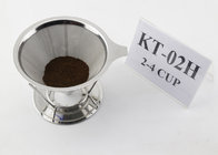 Gold Cup Maker Stainless Steel Coffee Filter Cone 4 Cup For Carafes With Stand Holder