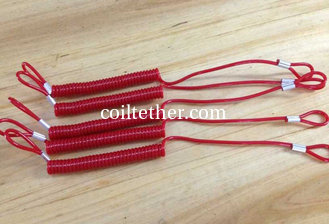 China Innovative 3.0Cord Dia Red Plastic Tool Lanyard Cable&amp;Safety Tether Leash Fall Protection for Valuable Tools supplier