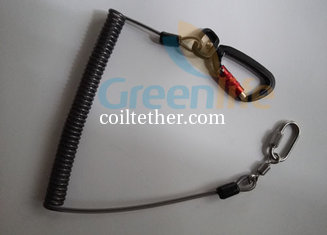 China Heavy Duty High Pulling Steel Spring Leash w/Lock Hook&amp;Ring supplier