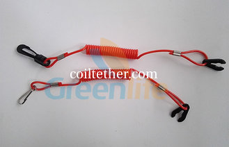 China Safety Jet Ski Floating Standard Coil Ripcord w/Plastic Hook/Key and Metal J-Hook supplier