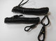 OEM China factory produce black plastic PU elastic coil tool lanyard tether for security supplier