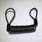 Bold solid pure black best PU material bungee big coil tool tether holder w/2pcs loop ends supplier