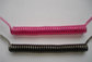 Red Black 4''Length Steel Wire Spiral Coiled Tether Part Ready for Fasteners supplier