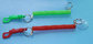 Custom Expandable Flex Plastic Pop Key Coil w/Plastic Snap Clip and 2pcs Split Rings supplier