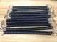 Solid Black Plastic Spring Key Chain Strap Hot Sales for Attaching Bags Wallets ID Products supplier