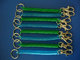 Transulcent Green Badge Accessory Stretchable Clip-on Key Coil Chains ID Key Coil Chains supplier