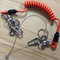 Good Strong Carabiner Lock Coiled Lanyard Tether Protect Tools supplier